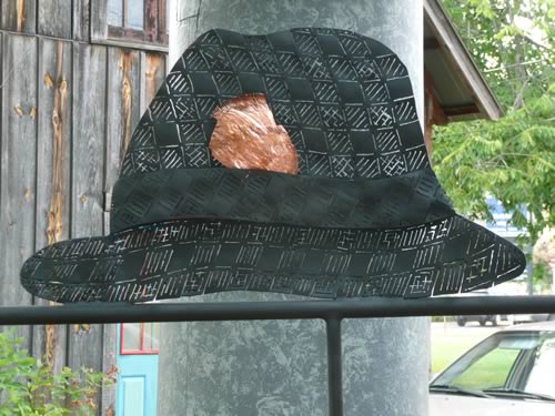Houndstooth Hat Sculpture